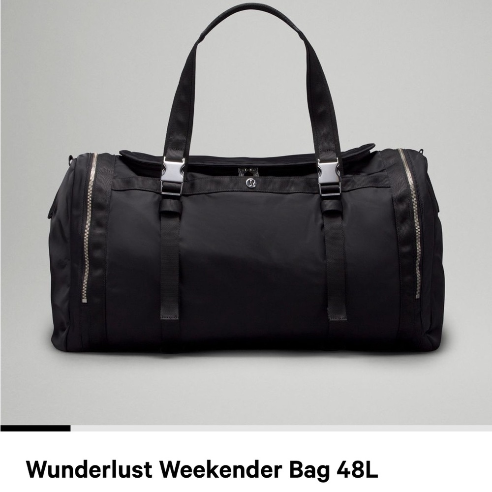 Wanderlust Black Weekender Bag 48L